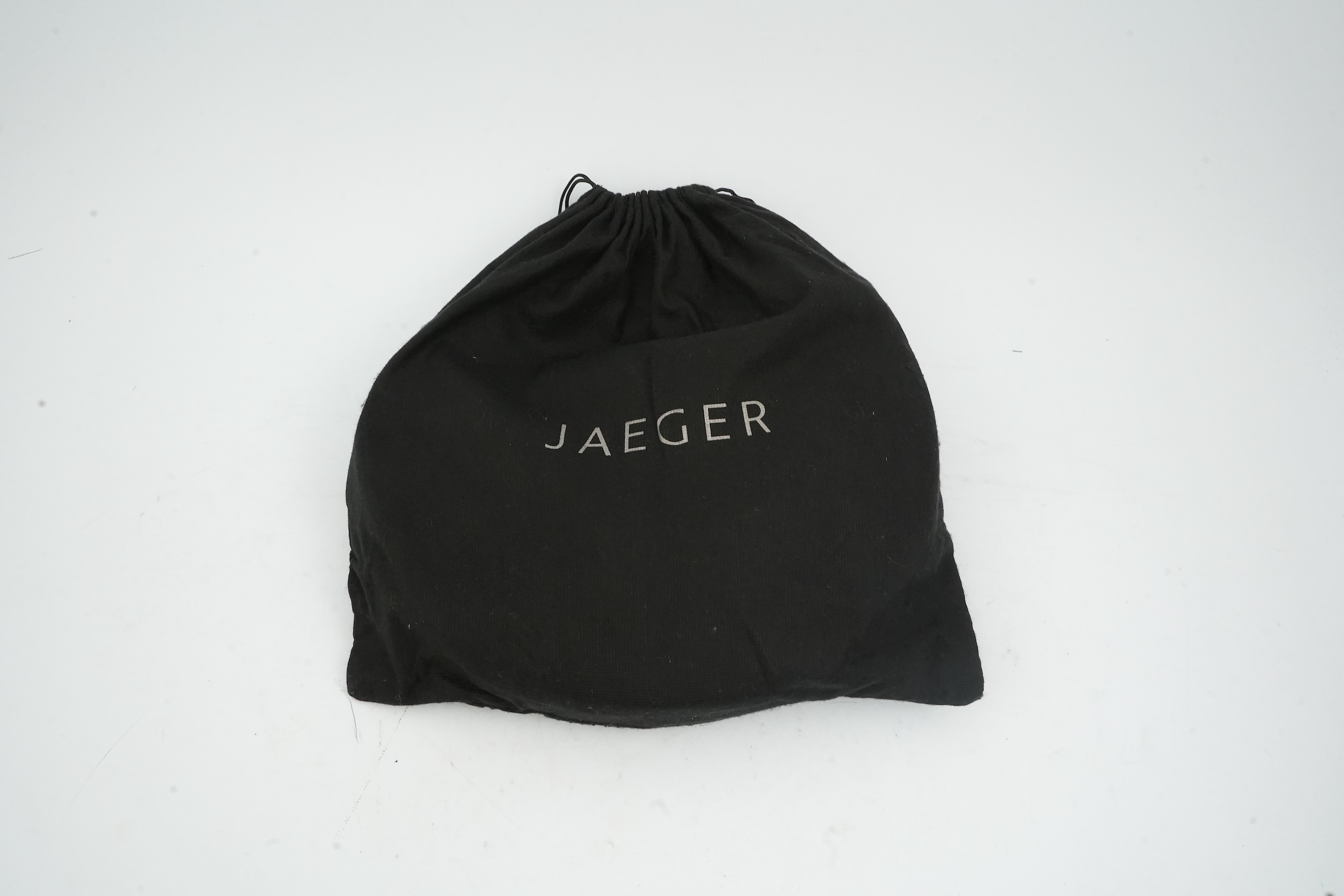 A vintage Jaeger leather white and tan shoulder bag